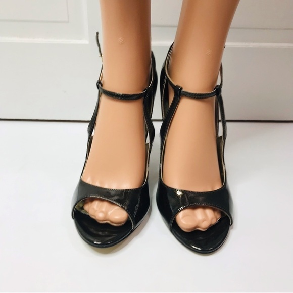 GUESS Brown Metallic Patent Leather Stilleto Heels Size 9 - Picture 2 of 6